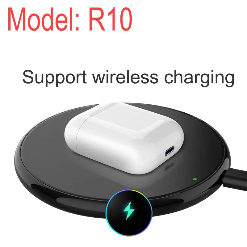 R10 white with box Новинка I12 беспроводная Bluetooth гарнитура i12 TWS Bluetooth 5,0 спортивные наушники портативные сенсорные наушники для всех мобильных телефонов - Цвет: R10 white with box