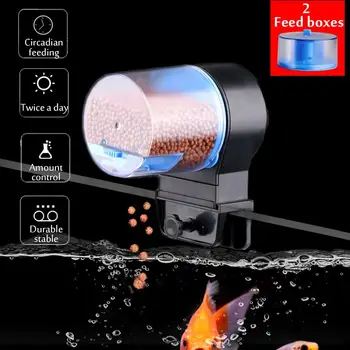 

Adjustable 12/24 hours Timer Feeding fish feeder Aquarium Goldfish Smart Timing Auto Fish Feeding