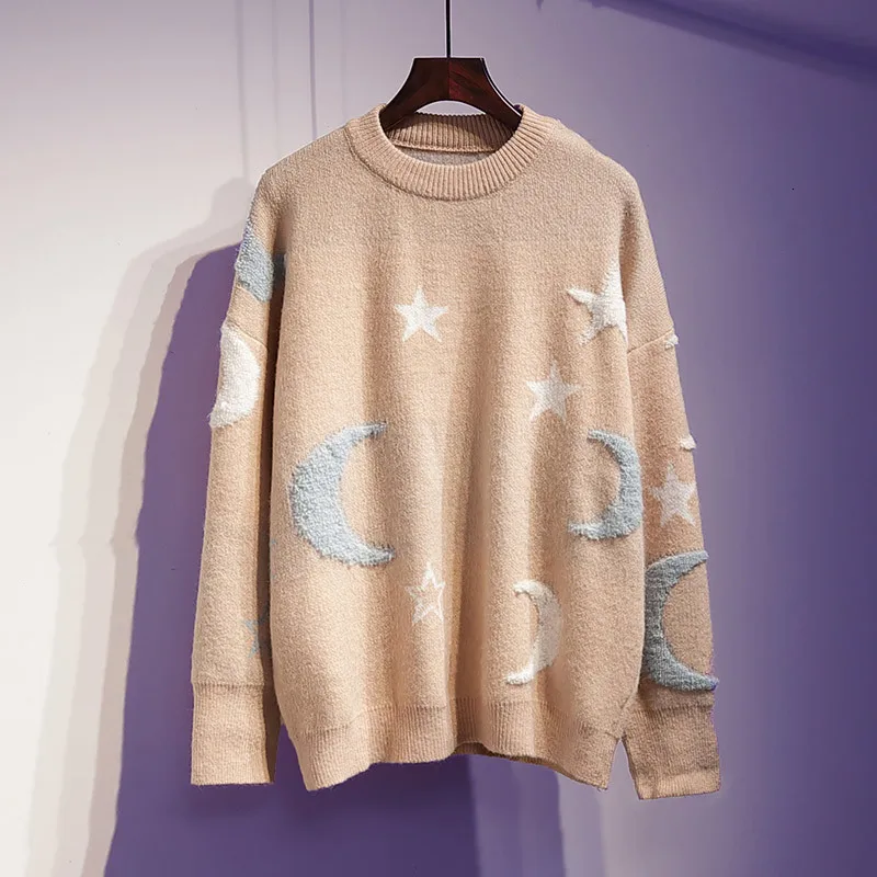 PinkSweater Осень-зима, Женский комплект из двух предметов, повседневный топ с круглым вырезом+ юбка, в горошек, из вуали, модный, офисный, для девушек, до середины икры, комплект из 2 предметов - Цвет: PinkSweater