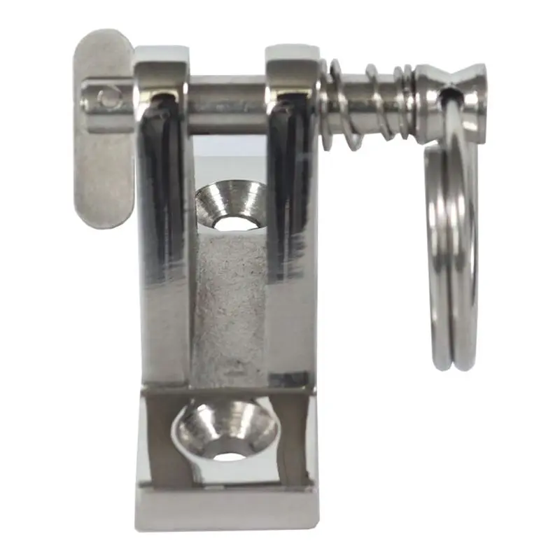 316 Stainless Steel bimini top hardware Marine Part Depot Top Stainless Steel 90 degree Chrome Deck Hinge with Pin and Ring
