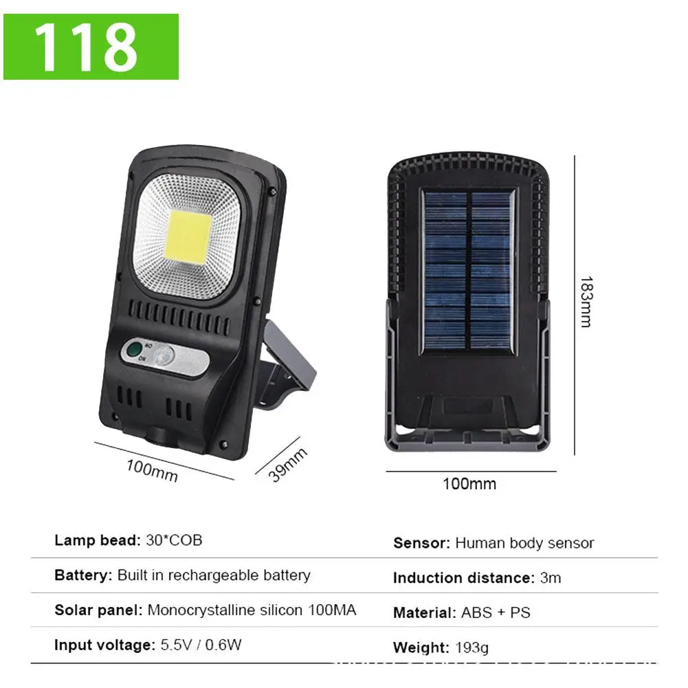 LED Solar Power Street Light Motion Sensor Lamp Waterproof Panel PIR Garden Decoration Lighting Outdoor Pathway Wall Lights