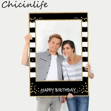 Chicinlife 1 шт. Фотофон с днем рождения реквизит для детской фотосессии для взрослых на день рождения реквизит для фотосессии юбилейные принадлежности Chicinlife 1 шт. Фотофон с днем рождения реквизит для детской фотосессии для взрослых на день рождения реквизит для фотосессии юбилейные принадлежности
