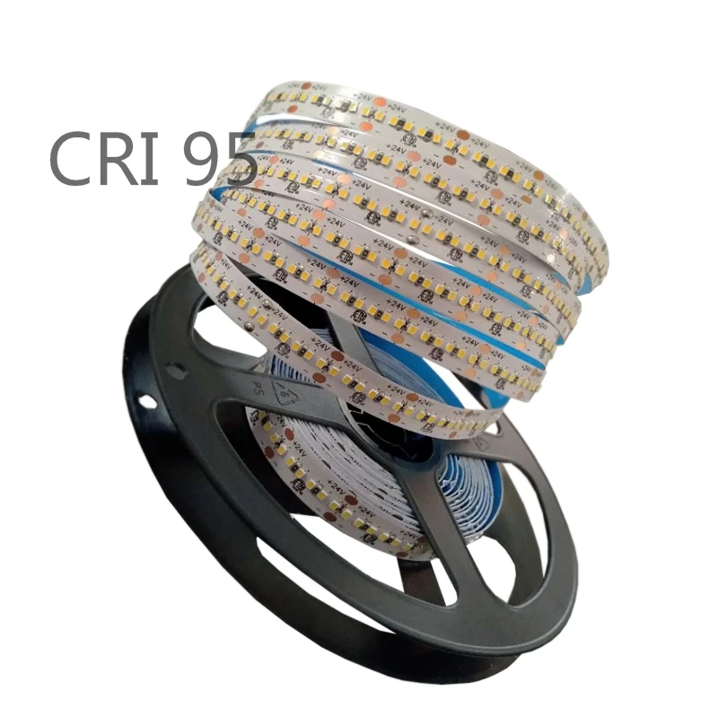 16.4Ft DC24V CRI90 10 мм PCB 300 светодиодный s/M 24W 2216 SMD полосы с большим количеством люменов