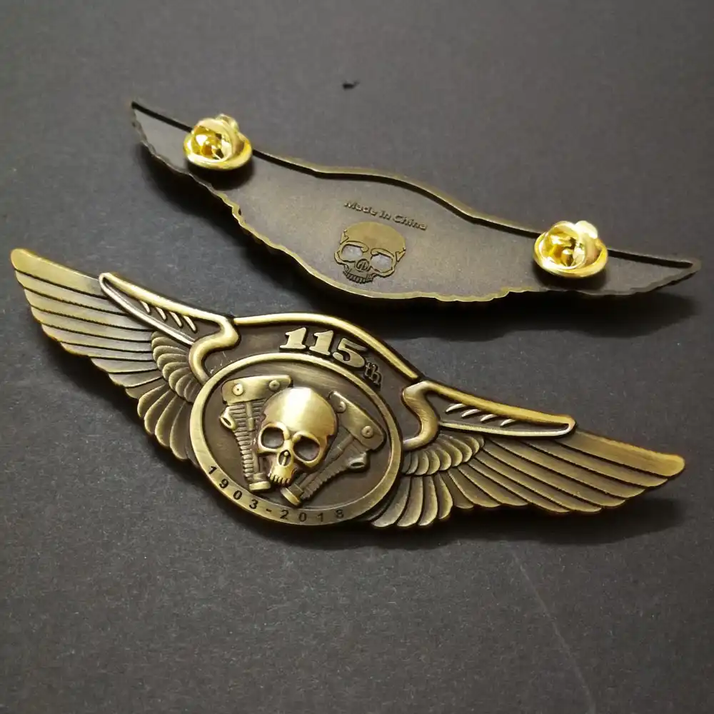 CUSTOMIZED OUTLAWS PINS BADGES FOR THE HELLS MOTORCYCLE MC CLUB BIKER