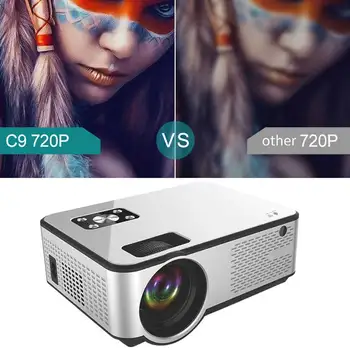 

2HDMI 2USB 2800 Lumens 180inch Display Headphone Jack Mini Portable Home Theater Led Video Projector Full HD 1080P For Android