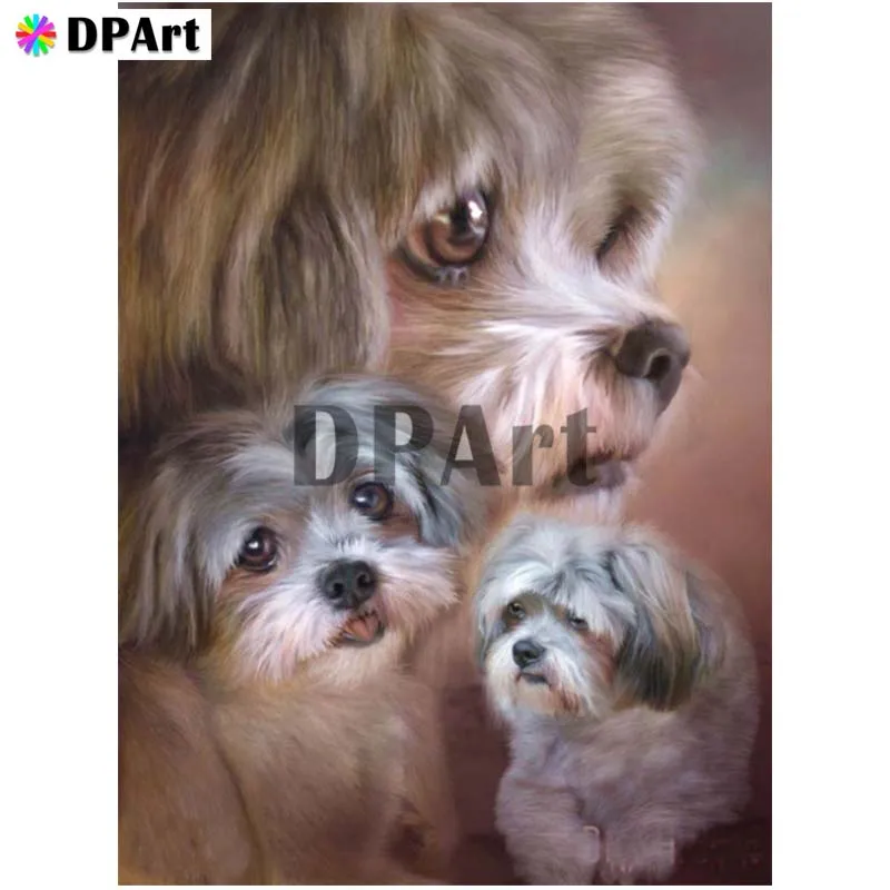 

Diamond Painting 5D Full Square/Round Drill Dog Daimond Embroidery Painting Cross Stitch Mosaic Picture Wall Decor Art M1151
