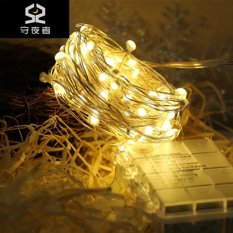 

Hot Selling 3AA Cell Box String Lights Remote Control Battery Box Copper Lamp Christmas Copper Wire Lamp String LED