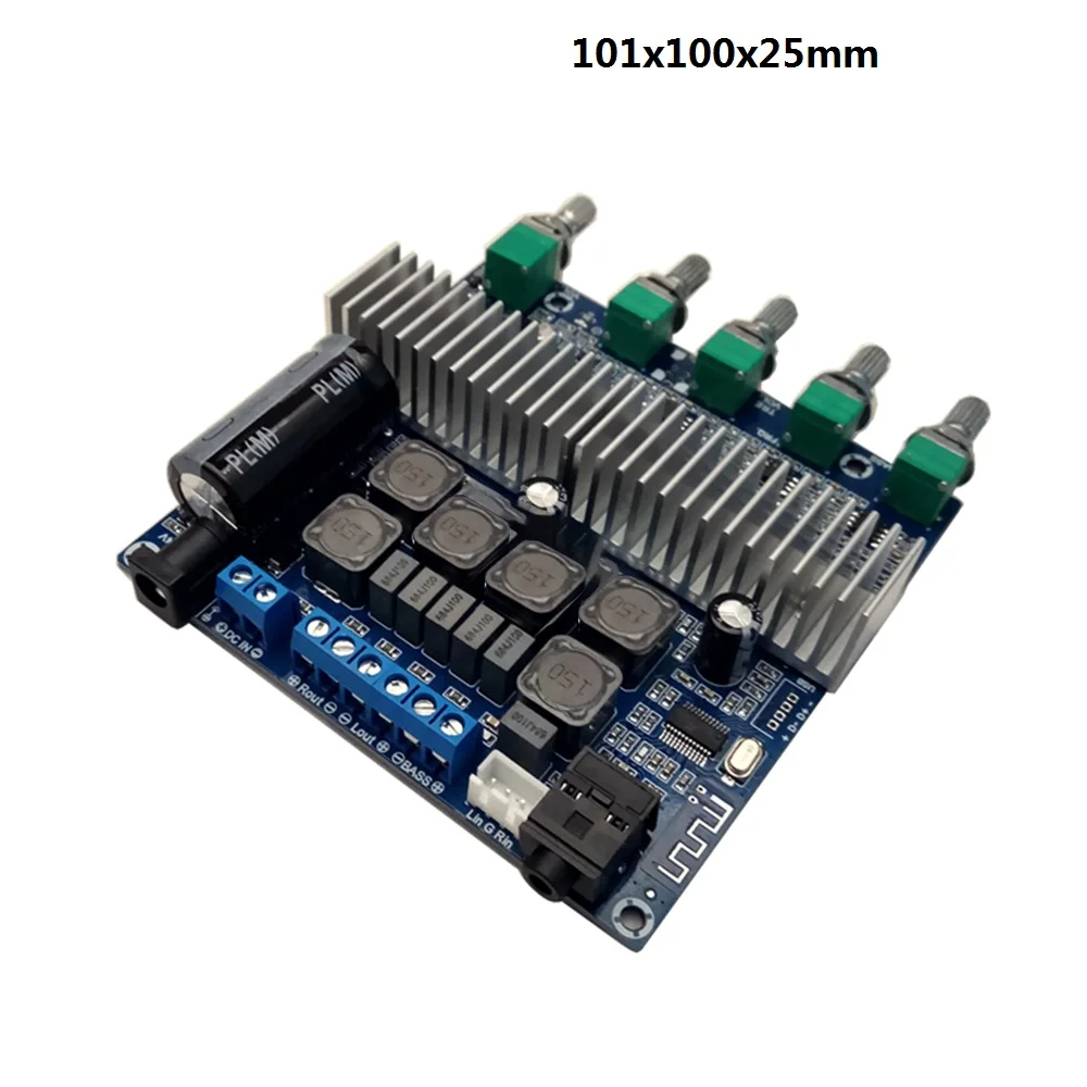 B DIDIHOU TPA3116 сабвуферный усилитель плата 2,1 канала высокой мощности Bluetooth 4,2 аудио усилитель плата DC12V-24V 2x50 Вт+ 100 Вт - Цвет: B