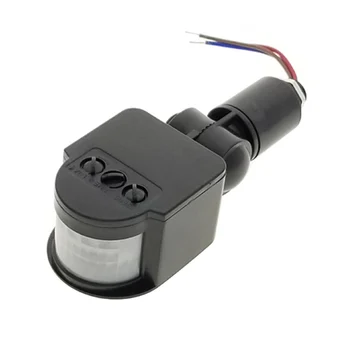 

LED Motion Sensor 110V 220V Automatic Infrared PIR Infrared Detector 180 Degree Rotating Outdoor Timer Switch Motion Sensor