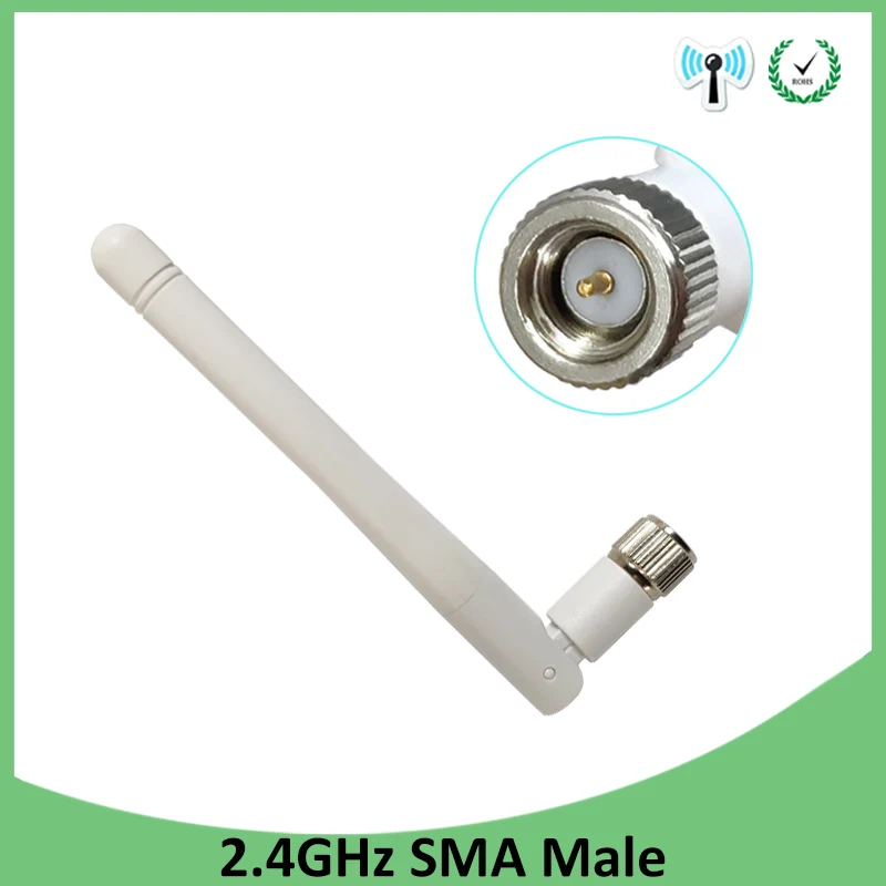 Антенна wi fi 2 4 ГГц 2dBi 3dbi антенна SMA Штекерный разъем для беспроводных роутеров