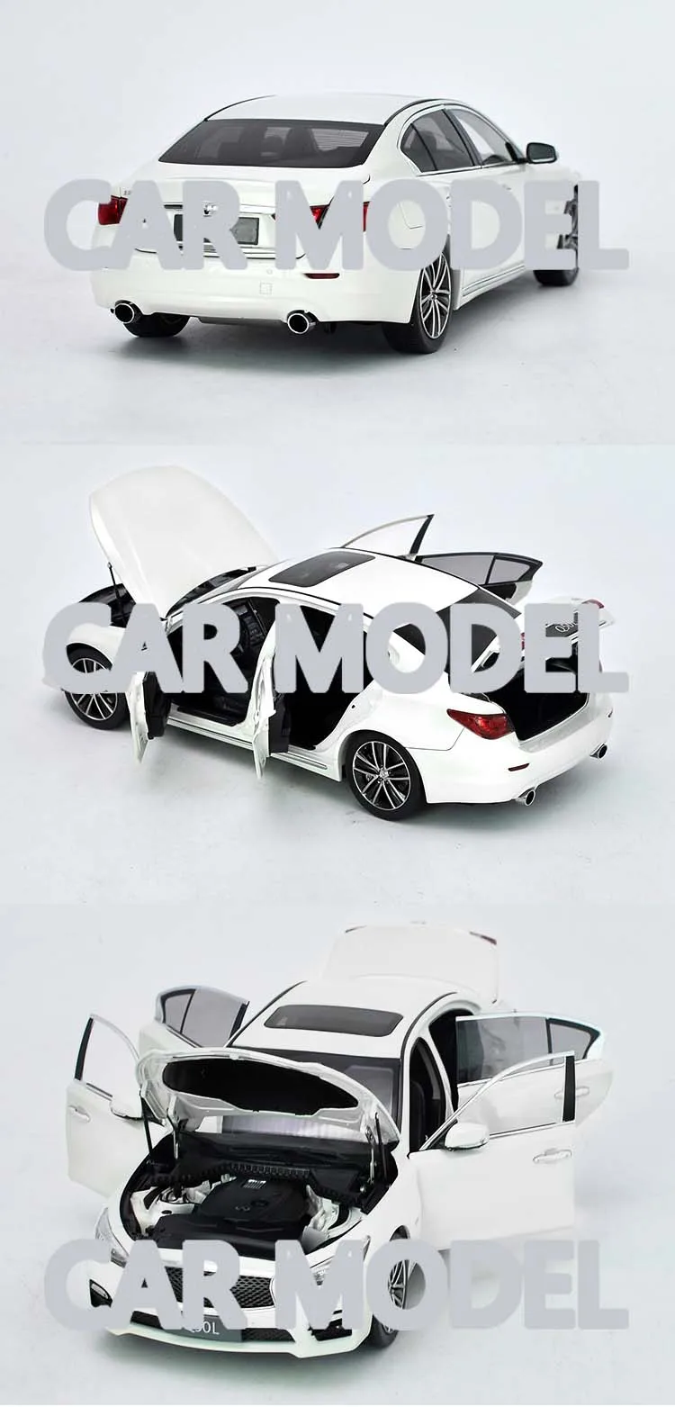1:18 Масштаб сплава игрушечные транспортные средства INFINITI Q50L автомобиль модель детских игрушечных автомобилей оригинальные аутентичные Детские игрушки