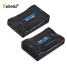1080P Выход SCART для совместимому с HDMI конвертер Scart Вход Аудио Видео высококлассные сигнала адаптеры-конвертеры для звездного неба коробка DVD ...