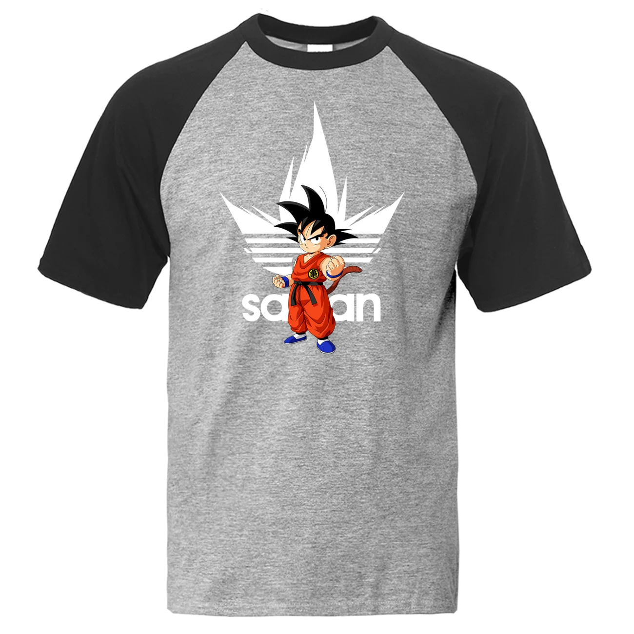 

Super Saiyan Dragon Ball T Shirt Men Bradn Japan Anime Gohan Tshirt DragonBall Raglan Summer Cotton Harajuku White Black Tees