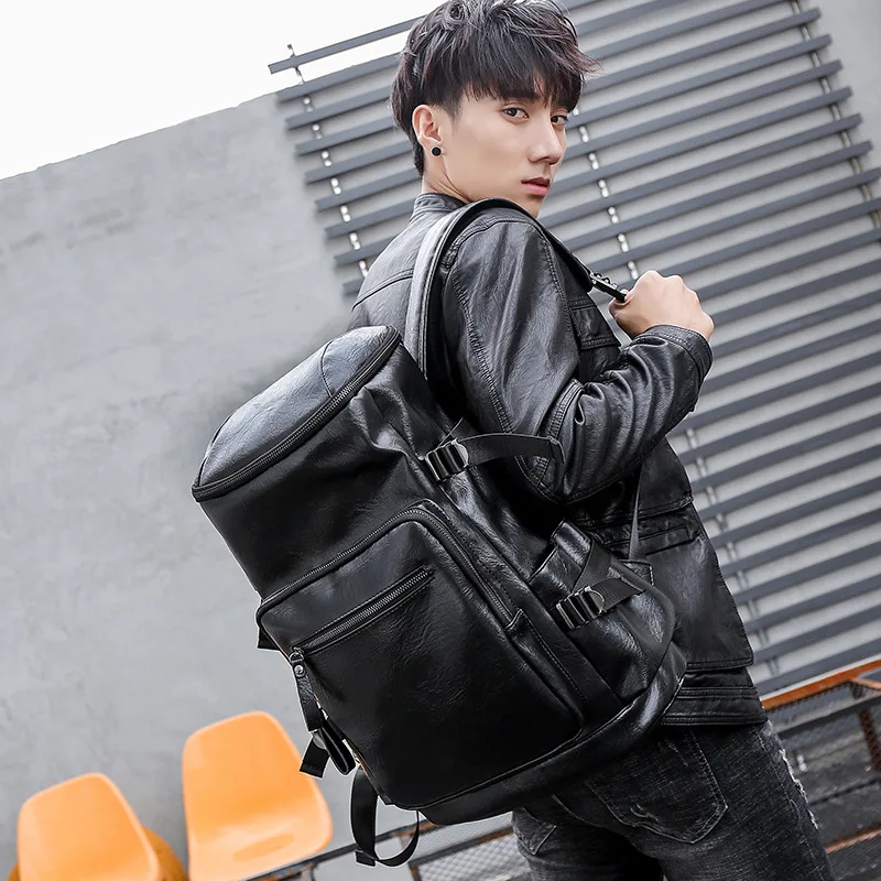 

Men's high quality large capacity casual Korean computer travel student bag 2019 new JIULIN