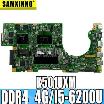 شراءAkemy جديد! K501UXM اللوحة لابتوب For Asus K501UW K501UXM K501UQ اللوحة الأصلية DDR4 4G-RAM I5-6200U GTX950M-2GB