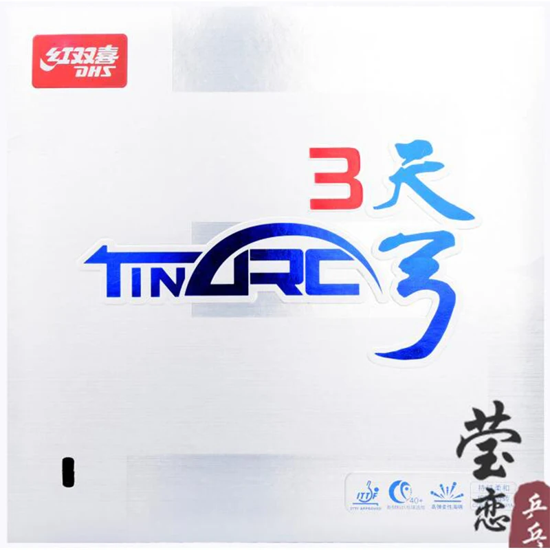 Original DHS TinArc 3 Pips-in Table Tennis Rubber With high elastic cake Sponge good in control and loop new packing | Спорт и