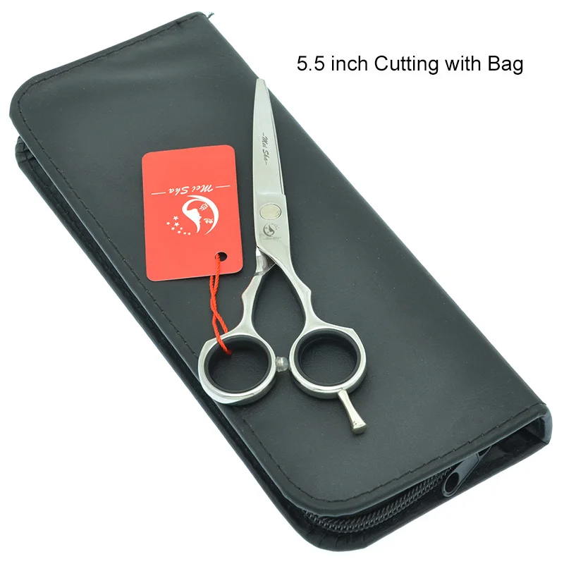 HA0195 with Bag Профессиональный филировочный инструмент для стрижки волос Meisha 5,5 дюймов, японские Парикмахерские ножницы 440c, набор парикмахерских ножниц HA0079 - Цвет: HA0195 with Bag