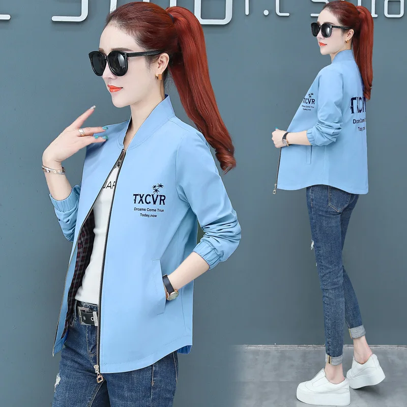 

Figure Rong Spring And Autumn WOMEN'S Coat Korean-style Fashion Casual Loose-Fit Baseball Uniform Jacket Tops WOMEN'S Dress