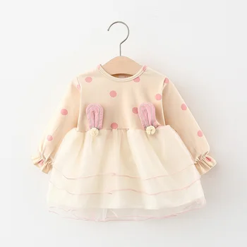 

2020 spring fall newborn baby girls dress for kids girls 1 Y birthday tutu dresses infant baby clothing toddler children dress