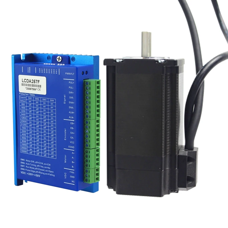 Nema23 шагового двигателя 3n. М 2 фаза LC57H2102 + LCDA257F Гибридный servo замкнутый шлейф