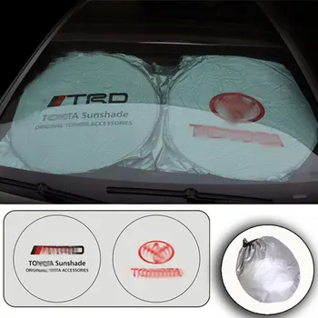 

Car Collapsible Sunshade Window Film Windshield Visor Cover UV Protect Reflector Sunshade for Toyota corolla CHR VIGO