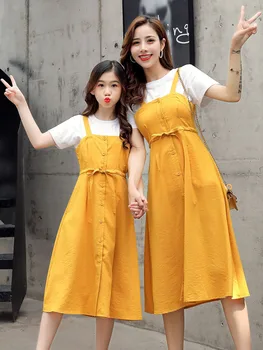 

Fashion Mother And Daughter Matching Clothing Holiday Beach Summer Dress Mum And Girl Family Look Clothes Set Birthday Party