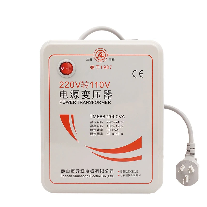 Transformador de 220V a 110V, de alimentación 2000W y 120V, de voltaje de 110V a - AliExpress