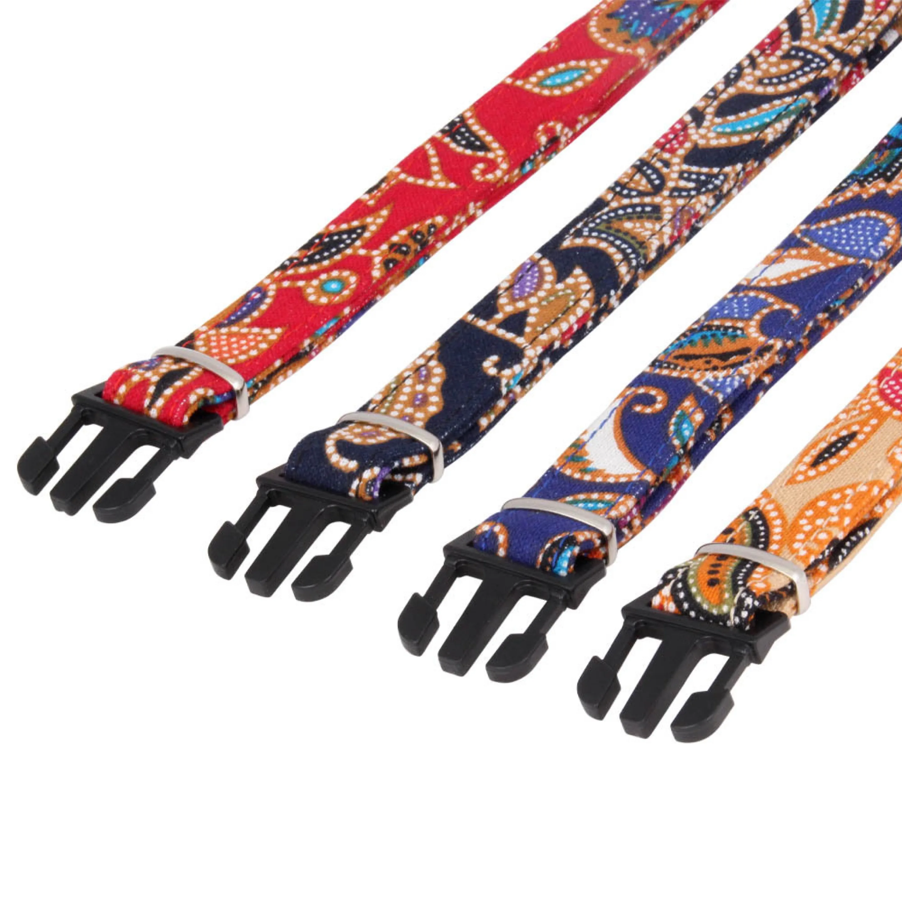 Bohemian Hasp Type Style Dog Collar Adjustable Dog Collars Control Handle Training Pet Collar For Little Medium Large Dogs Cats