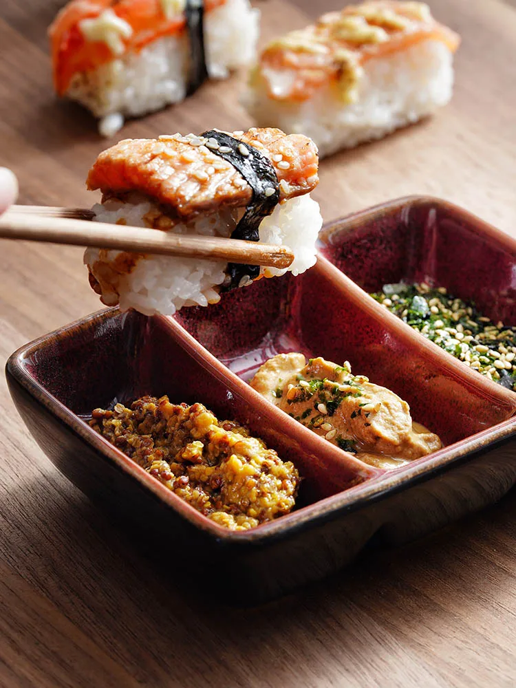 3 Pcs Assiette D'assaisonnement De Style Japonais Plats À Tremper Sauce