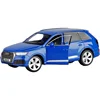 1:32 Scale Audi Q7 Sport SUV Alloy Car Model With Pull Back Sound Light Children Gift Collection Diecast Toy Model 6
