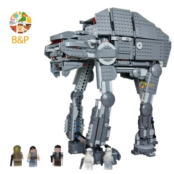 

75189 1541Pcs Star Series Wars The First order heavy assault walker Toy For Children 10908Building Block Gift