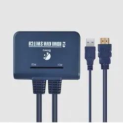 2 порта KVM переключатель HDMI с кабелями SCLL