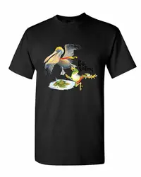 Peli-Sailing футболка Веселая Милая Пеликан лягушки остров парусный спорт Мужская хлопковая футболка Бодибилдинг топы Футболка