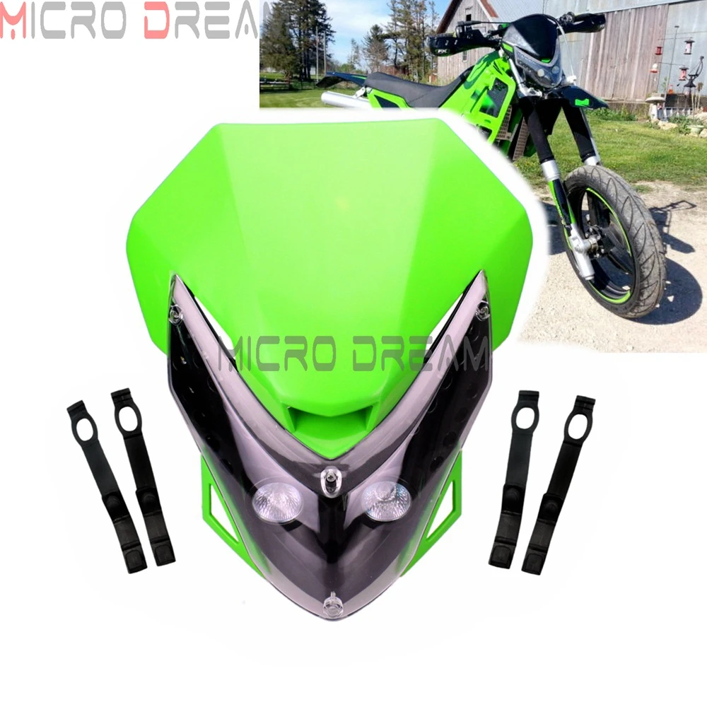 Motocross Offroad Motorcycles Enduro MX LED Fairing 35w Headlight Universal For Kawasaki KLX KLR KX 125/250/300/450| | - AliExpress