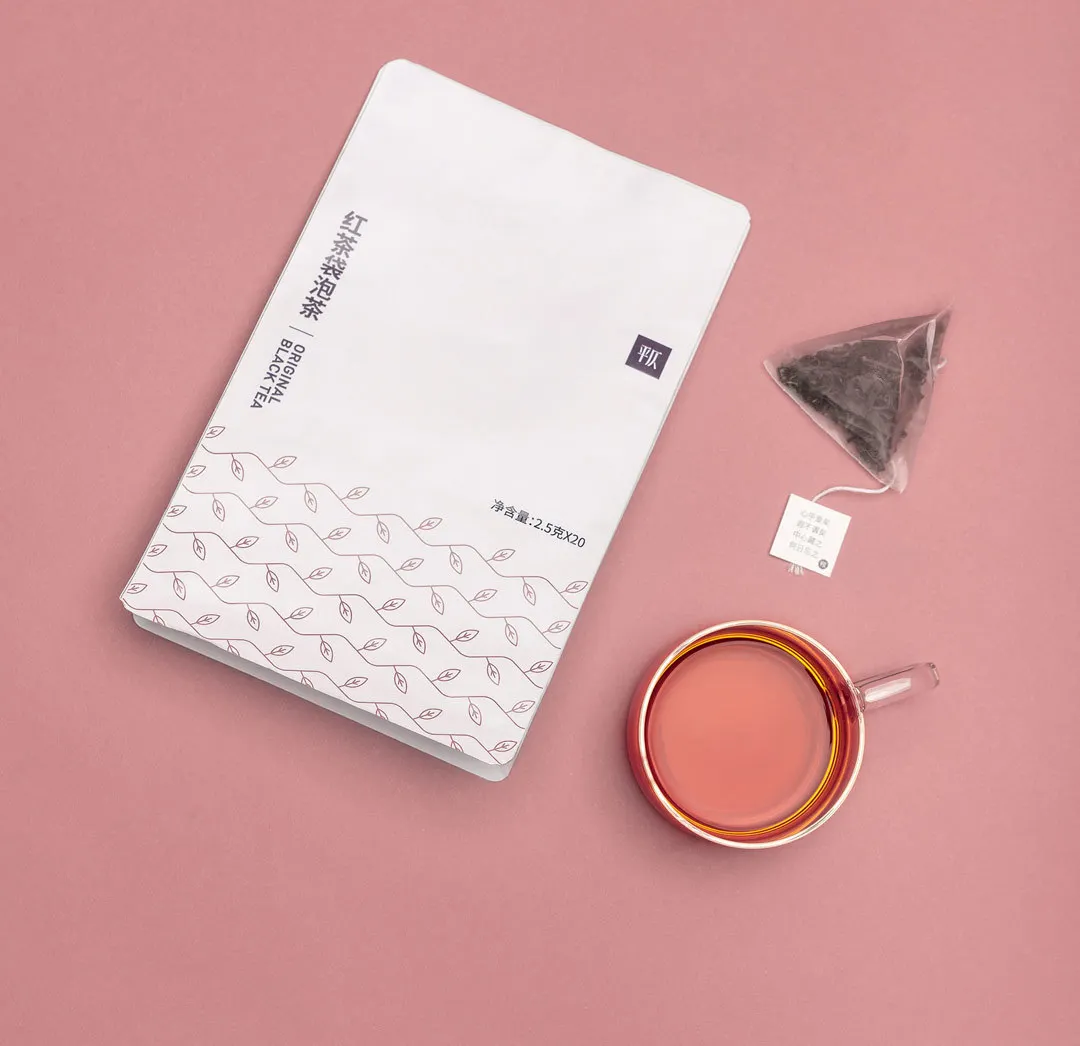 Black Tea Flavor 20 пакет Xiaomi чай лист быстрорастворимый чай мешок натурального китайского чая Улун Зеленый чай белый чай пакетик черного чая 4 вкус мягкий чай - Цвет: Black Tea Flavor