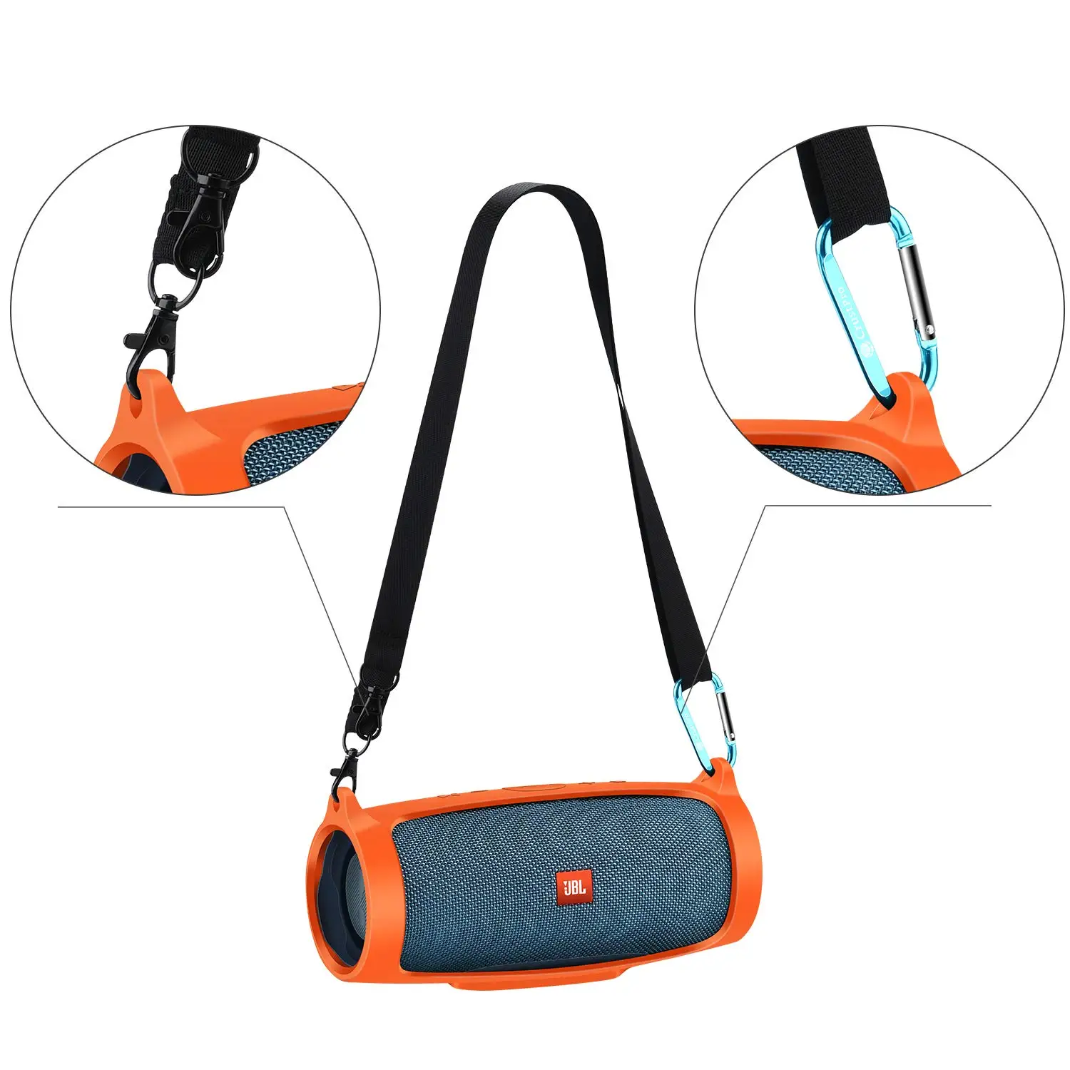 Все 2 в 1 жесткий EVA дорожная сумка для переноски на молнии+ Мягкий силиконовый чехол для JBL Charge 4 Bluetooth динамик для JBL Charge4