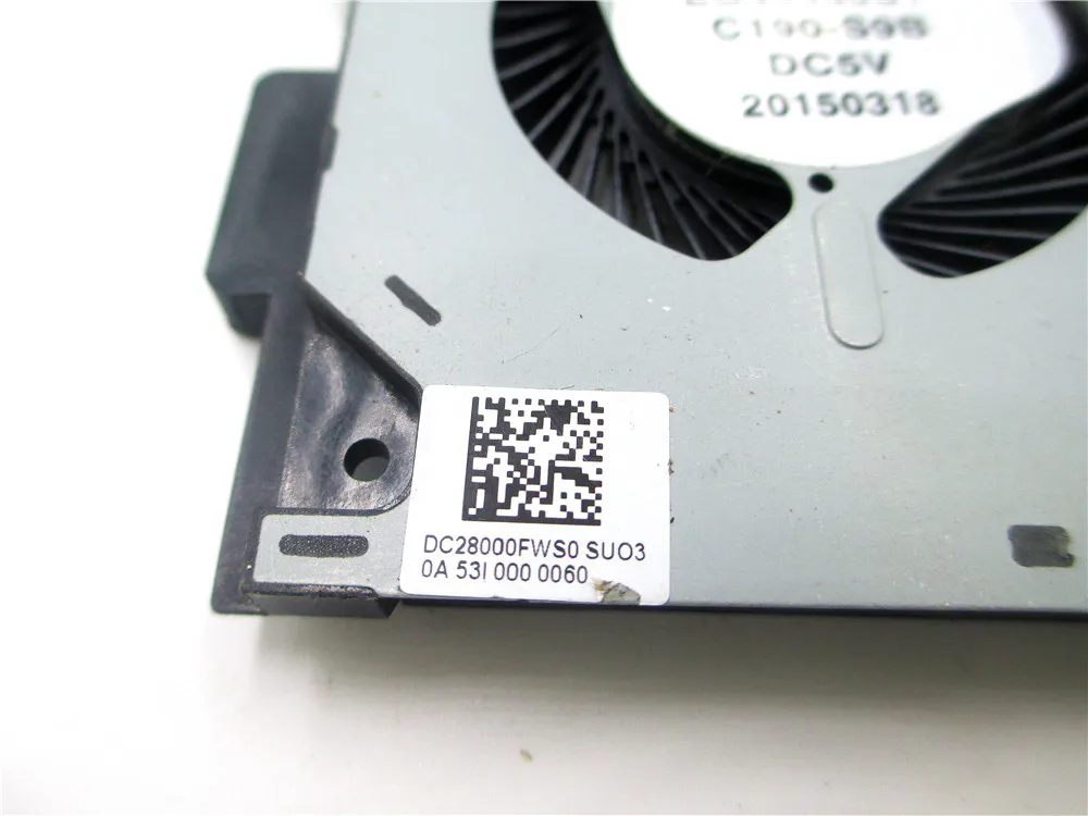 Вентилятор для охлаждения ЦПУ для lenovo Y50C V4000 DFS561405PL0T FGJA DC28000FWF0 EG50060S1-C190-S9B DC28000FWS0