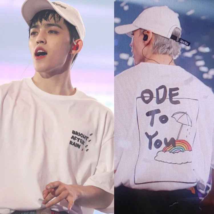 SEVENTEEN concert ODE TO YOU, летняя футболка, хлопковая одежда для мужчин и женщин с короткими рукавами