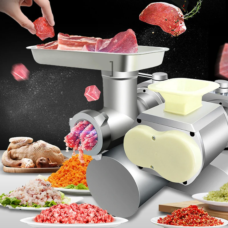 Commercial Stainless Steel Meat Grinder Desktop Strong Cutter Meat Cutter Stuffing Cutter machine