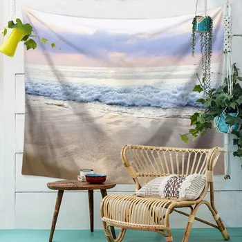 

Reality Wave Sunset Beach Towel Wall Hanging Tapestry Ocean Print Beach Throw Blanket Home Decor Wall Hanging Tapestry