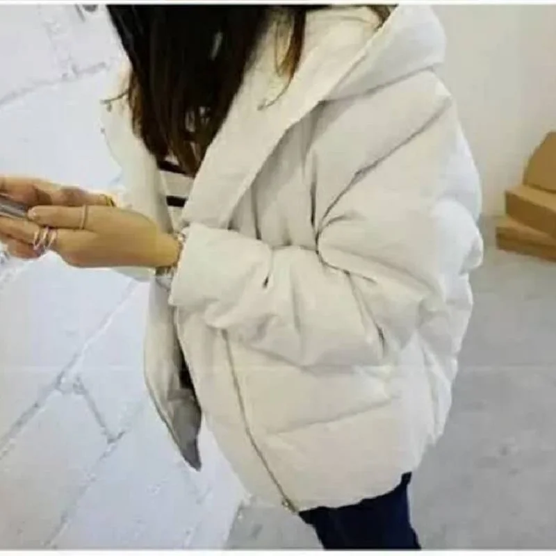 Новый зимний женский пуховик с капюшоном длинная куртка на белом утином пуху