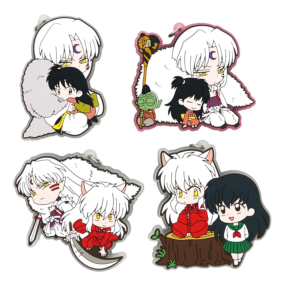 Брелок с резиновым ремешком Inuyashas Anime Higurashi Kagome Sesshoumaru RIN|Игровые фигурки и