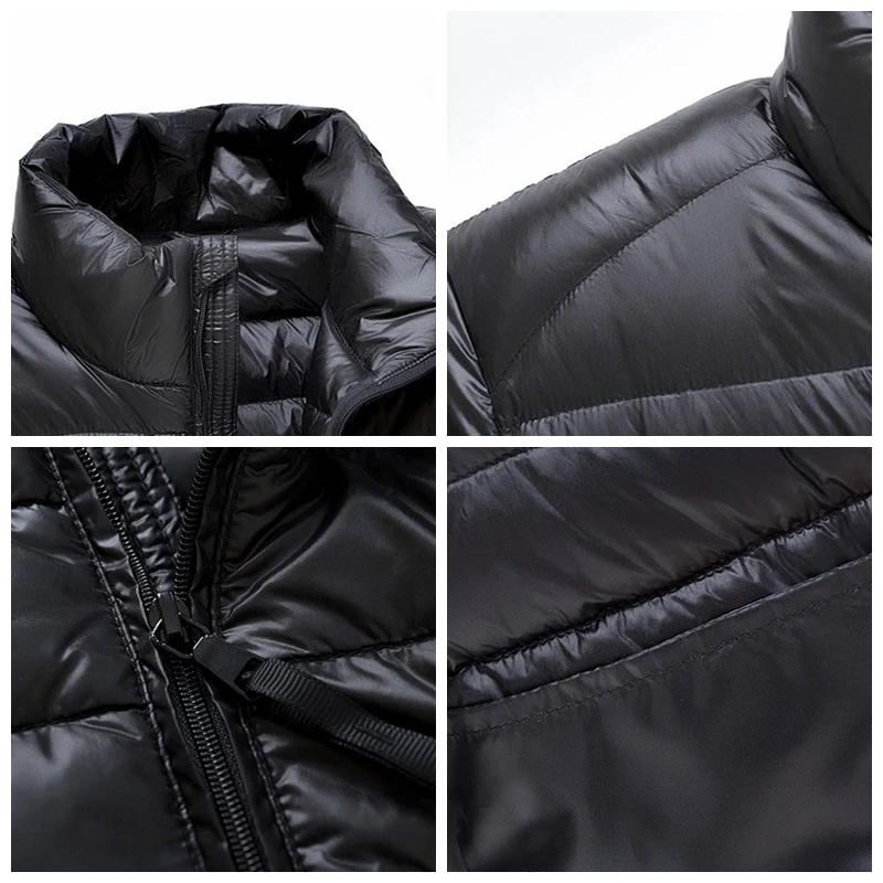 Хороший плюс 5XL 7XL 7XL пуховик из утиного пуха Мужская Ультралегкая пуховая куртка для мужчин парка верхняя одежда с сумкой для переноски пальто