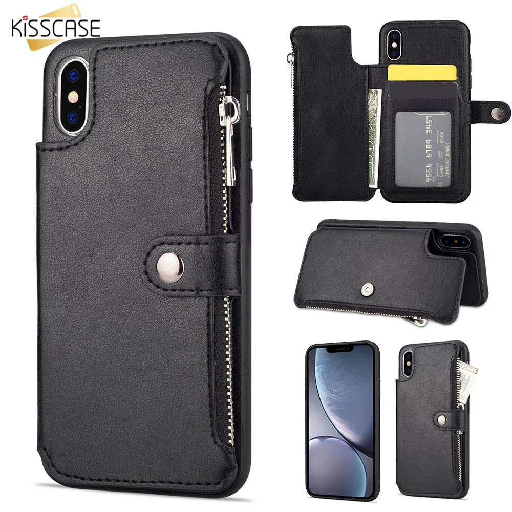 KISSCASE Модный чехол-кошелек из искусственной кожи для телефона чехол для iPhone 7 6 6s 7 8 X XS XR XS MAX 8Plus 6Plus 6s Plus 7Plus