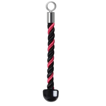 

Single Head Grip Rope Pull Down Rope Cable Attachment Triceps Tension Rope Black/Pink 15.5 Inch