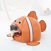 Cats Sleeping Bed  Pet Products Cave Hammock For Basket Nest Small Dogs Accessories Townhouses Lovely Fish Kitten Winter Tent 4