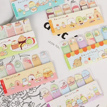 

1 Pcs Kawaii Cute Sumikko Gurashi Adhesive Memo Pad Sticky Notes DIY Decorative Stickers Student Stationery School Office Supply