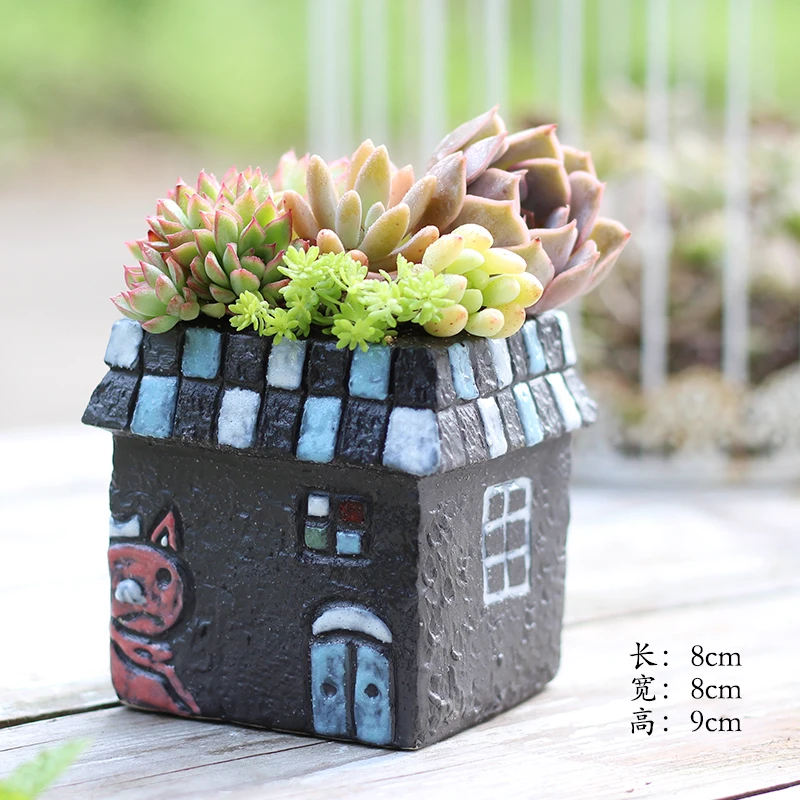 Креативный многомясовый цветочный горшок для зеленых растений бонсай