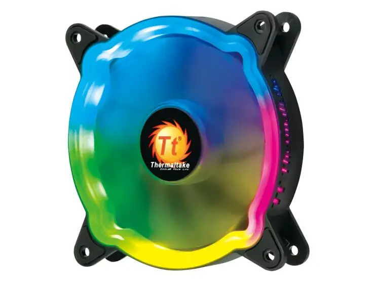 Thermaltake вентилятор 12 светодиодный RGB шасси вентилятора радиатора(материнская плата связь/снижение вибрации/15 светодиодный свет/6 pin интерфейс