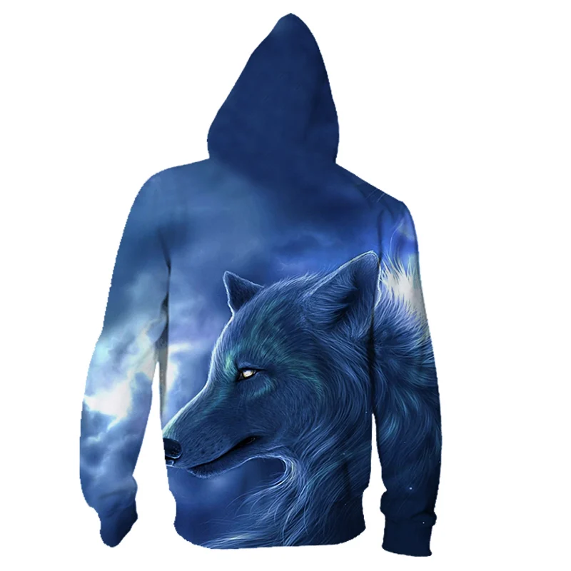 XS-5XL новейший Волк 3D принт животные крутые забавные Hooides мужские с длинным рукавом осень зима мужской модный свитер Hooides